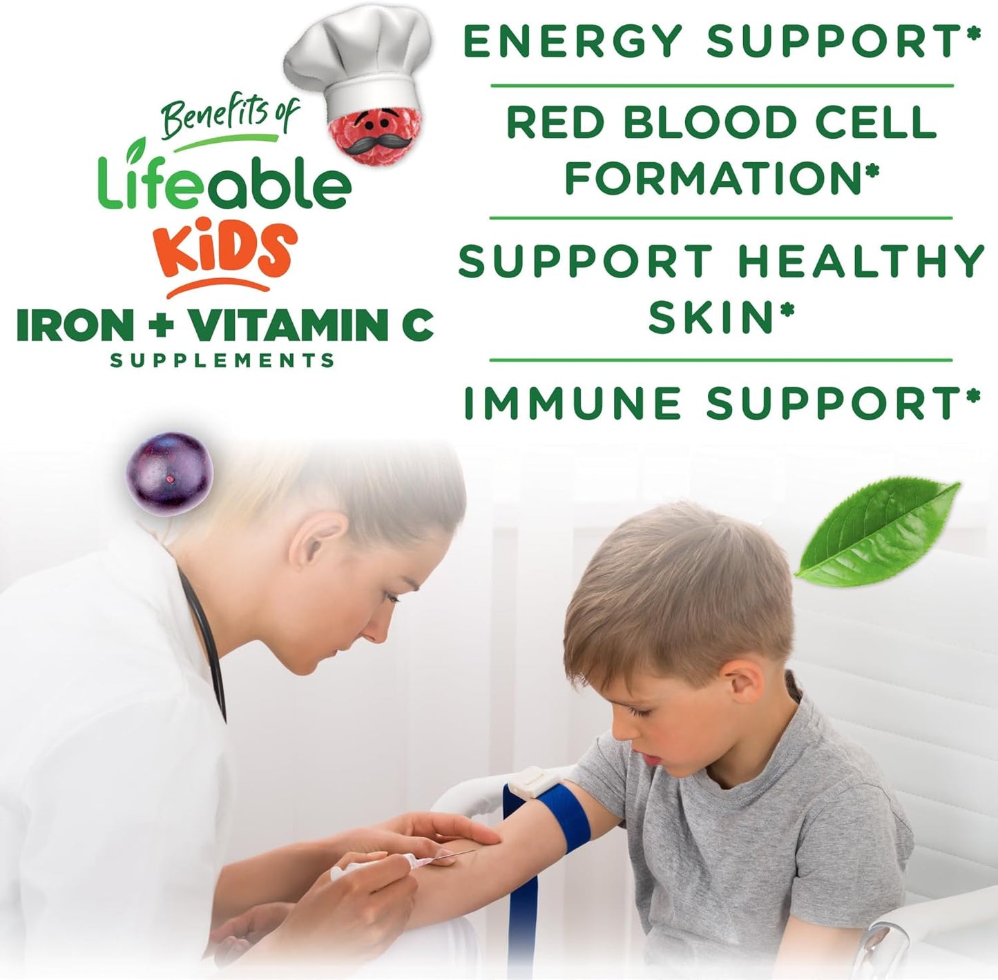 Hierro+Vitamina C Kids Gummies - Lifeable