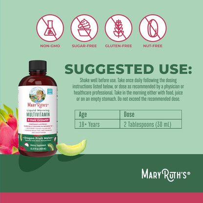 Liquid Multivitamin + Hair Growth - MaryRuth Organics