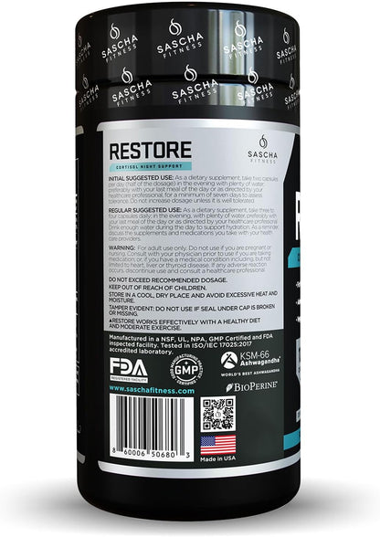 RESTORE - CORTISOL NIGHT SUPPORT - SASCHA FITNESS