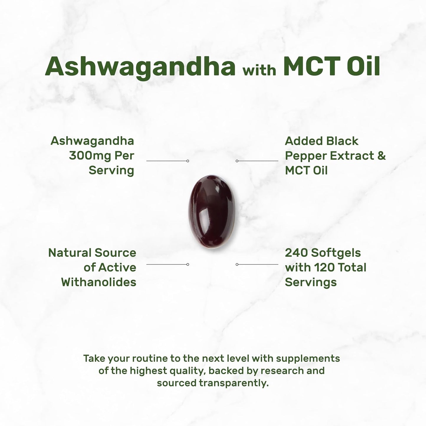 Ashwagandha con MCT Oil (Altamente Biodisponible) - Deal Supplement