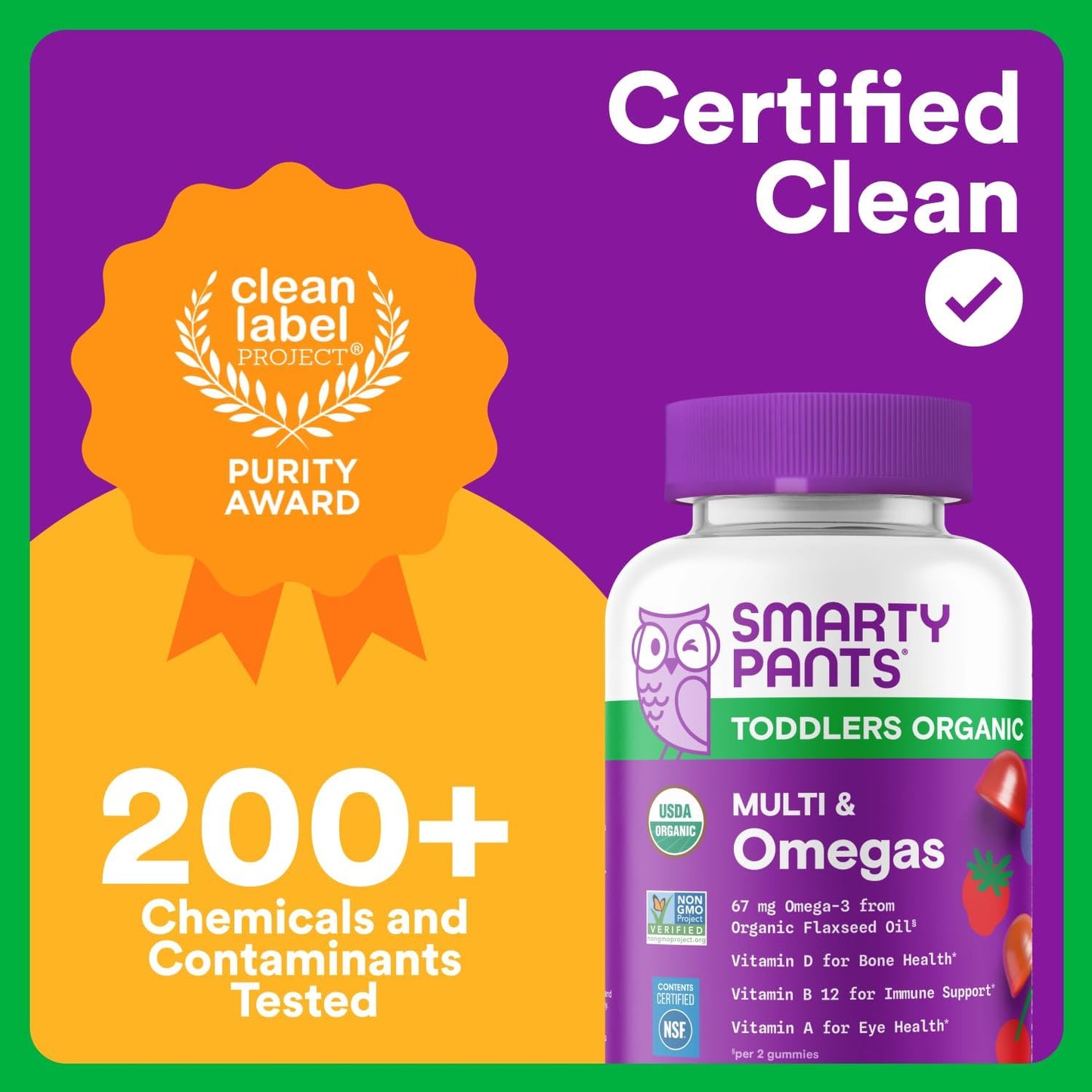 Toddler Organic Multi & Omegas - Smarty Pants