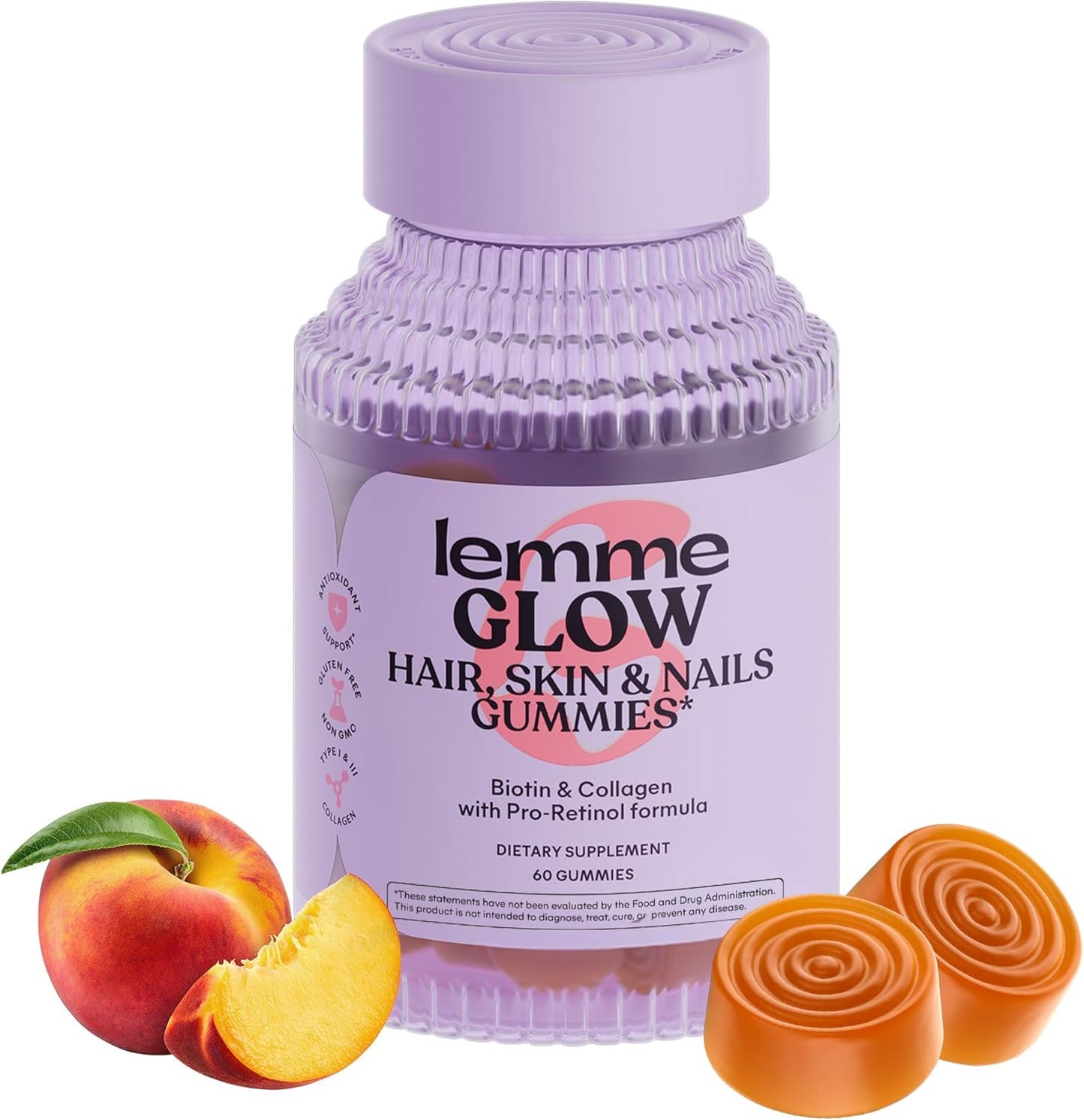 GLOW Hair Skin & Nails Gummies - Lemme