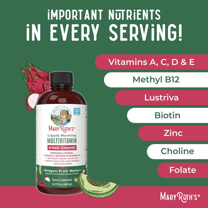 Liquid Multivitamin + Hair Growth - MaryRuth Organics