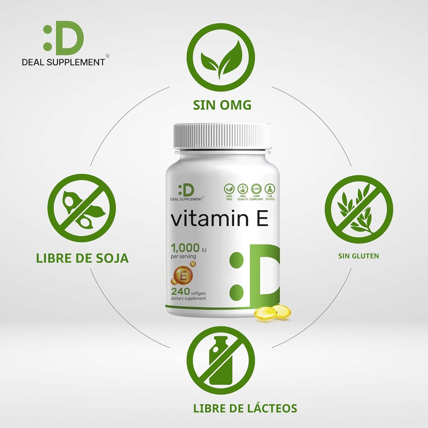 Vitamina E 1000UI - Deal Supplement