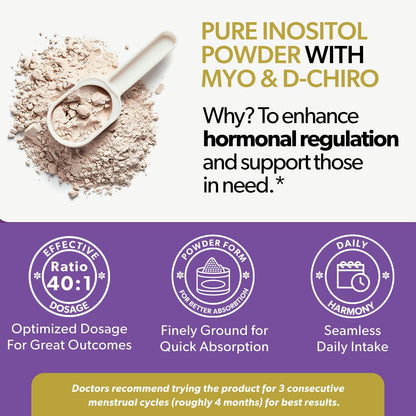 Myo & D-Chiro Polvo de Inositol