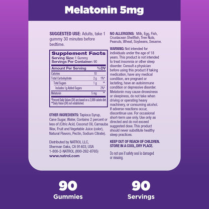 Melatonin Natrol 5 mg - gummies