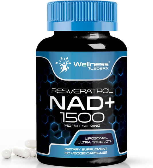 NAD 1500mg + Resveratrol Liposomal Ultra Fuerte - Wellness LabsRX