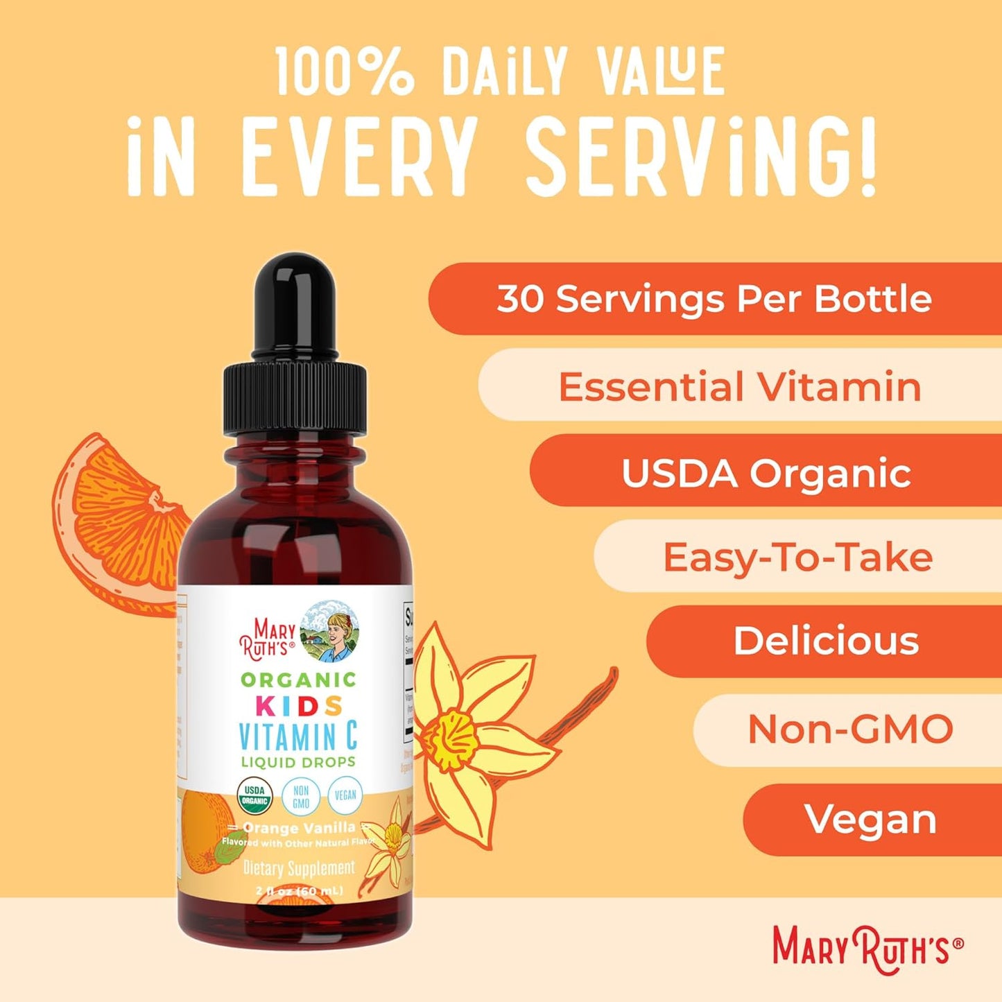 Vitamin C Drops Kids - Mary Ruth's