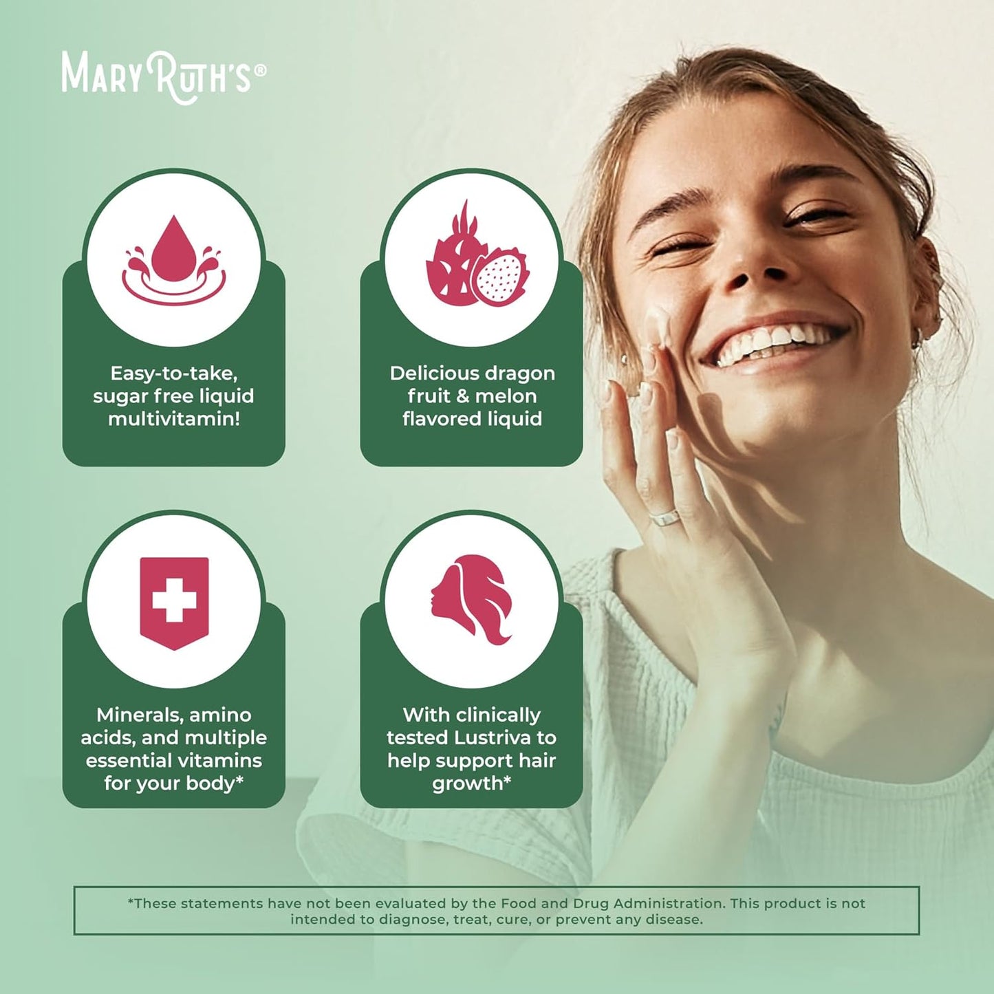 Liquid Multivitamin + Hair Growth - MaryRuth Organics