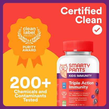 Kids Triple Action Immunity (con Elderberry) - Smarty Pants