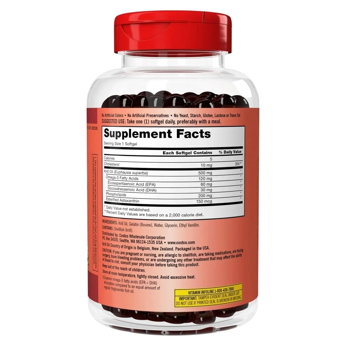 Krill Oil 500mg - Kirkland