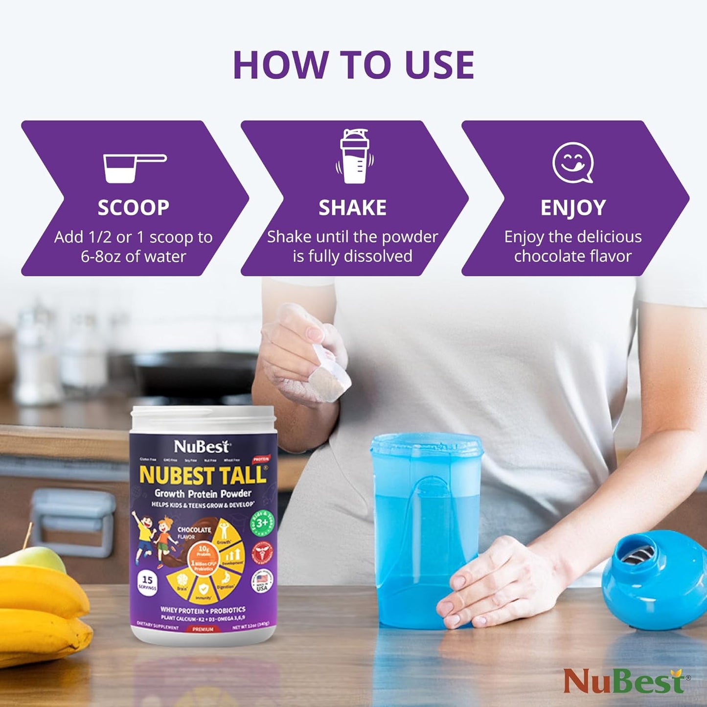 NuBest Tall Proteina para niños y adolescentes