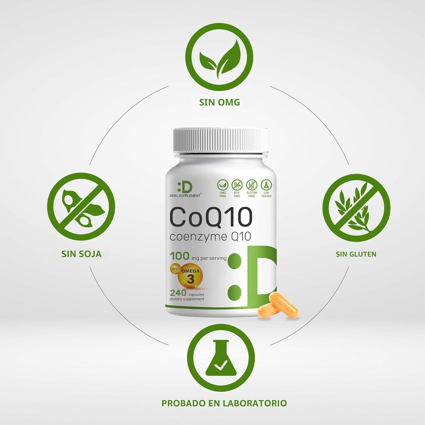 CoQ10 100mg (con Omega 3) - Deal Supplement