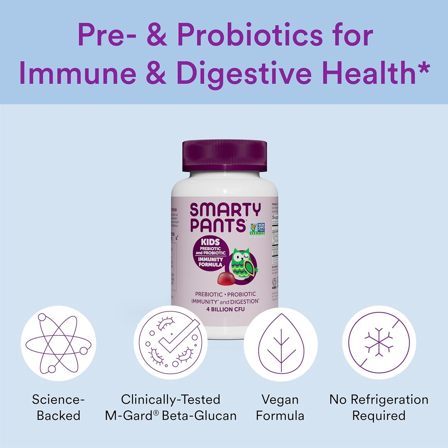 PREBIOTIC + PROBIOTIC IMMUNITY AND DIGESTION - SMARTY PANTS