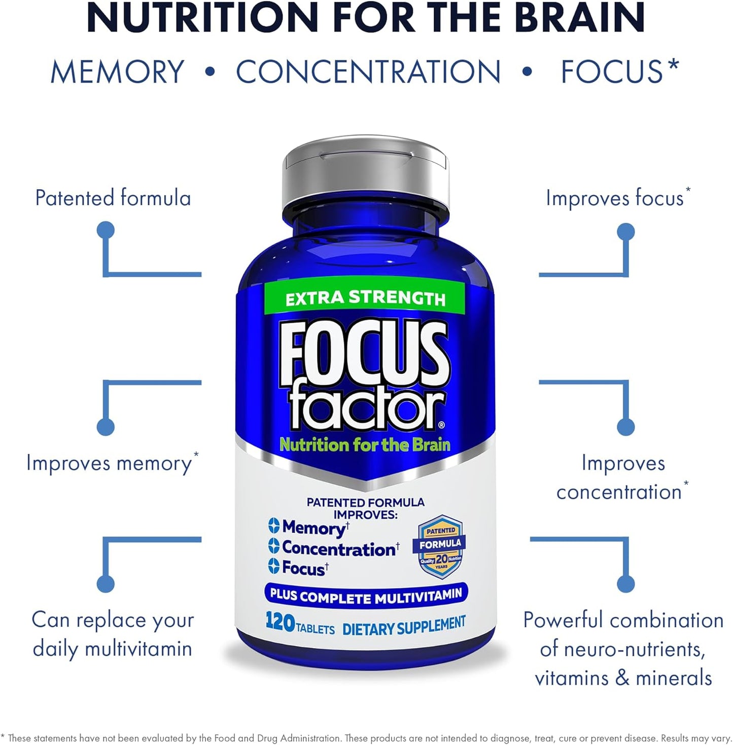 Focus Factor 120capsulas - Extra Fuerte