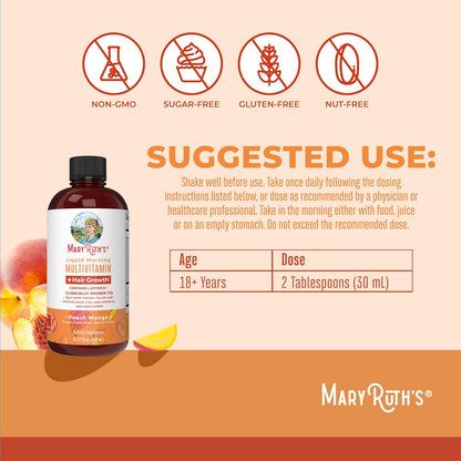 Liquid Multivitamin + Hair Growth - MaryRuth Organics