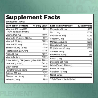 Adultos 50+ Multi Vitaminas & Minerals - Kirkland