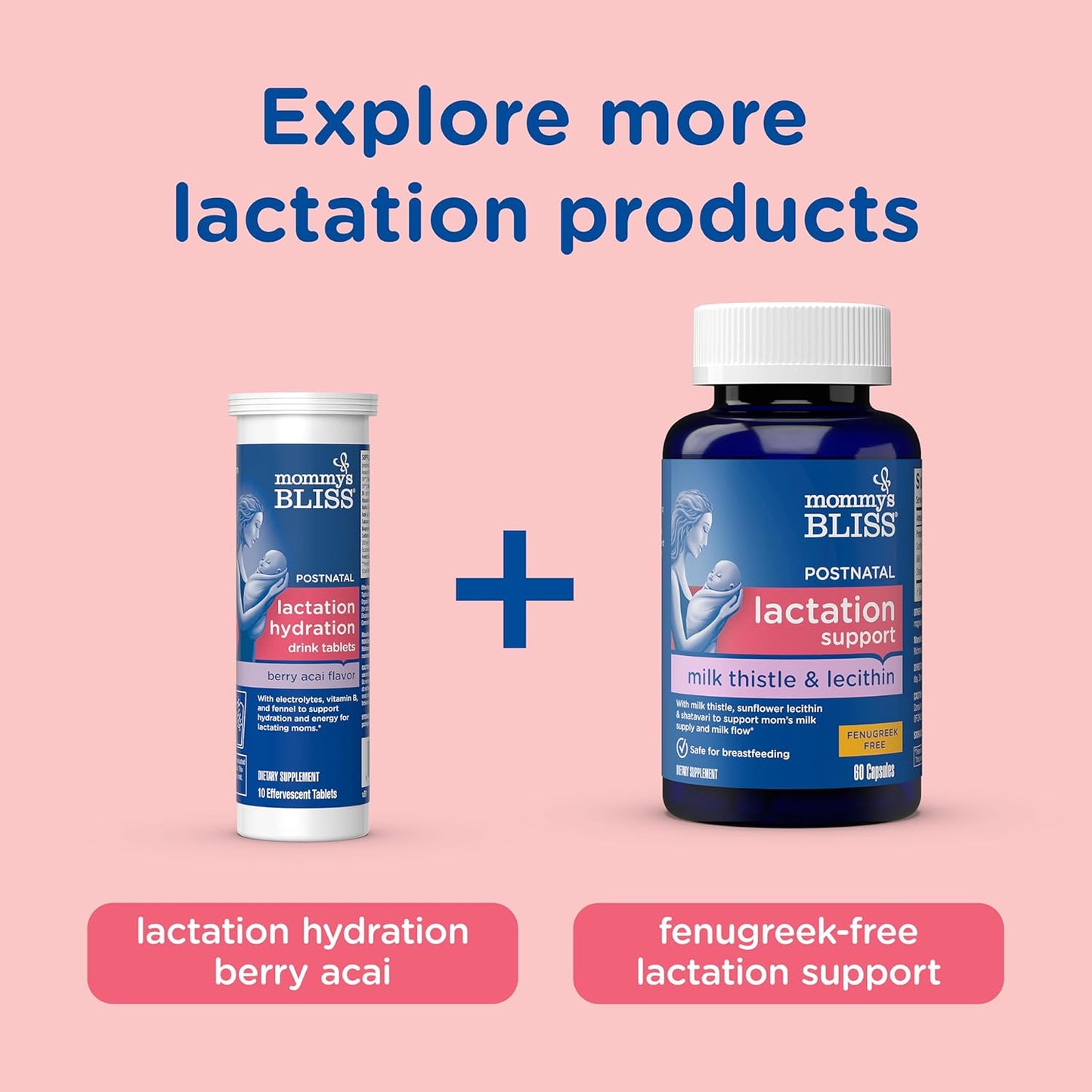 Tabletas de Bebida PostNatal de Hidratación para Lactancia - Mommy's Bliss