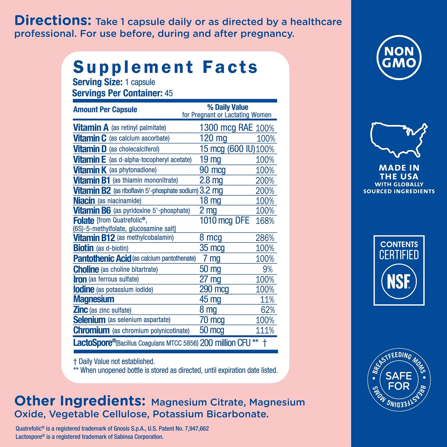Multivitaminico+Hierro PreNatal - Mommy's Bliss