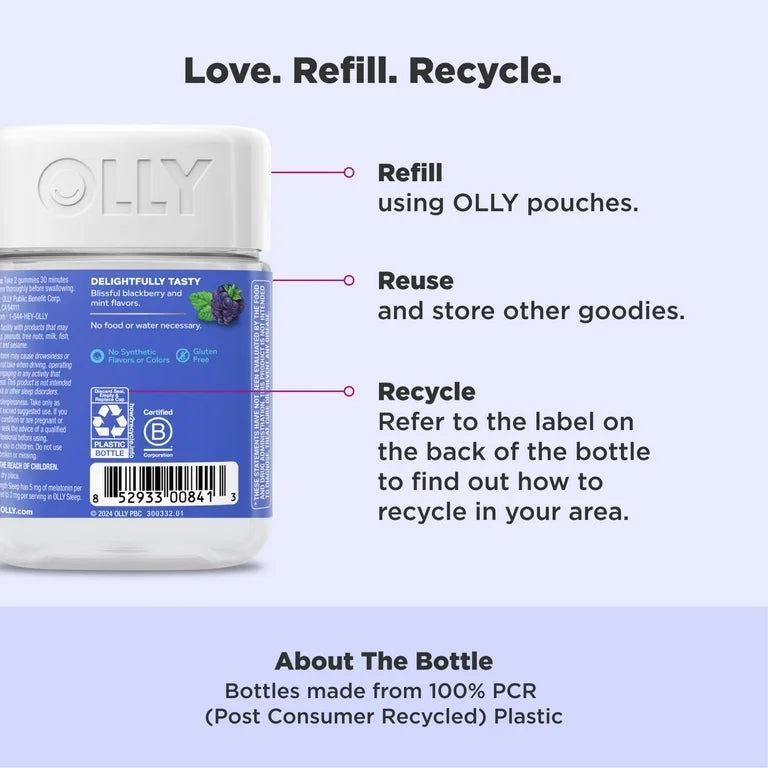 Extra Strength Melatonin 5mg Sleep Gummies - OLLY