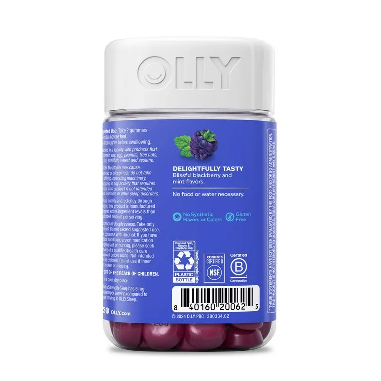 Extra Strength Melatonin 5mg Sleep Gummies - OLLY