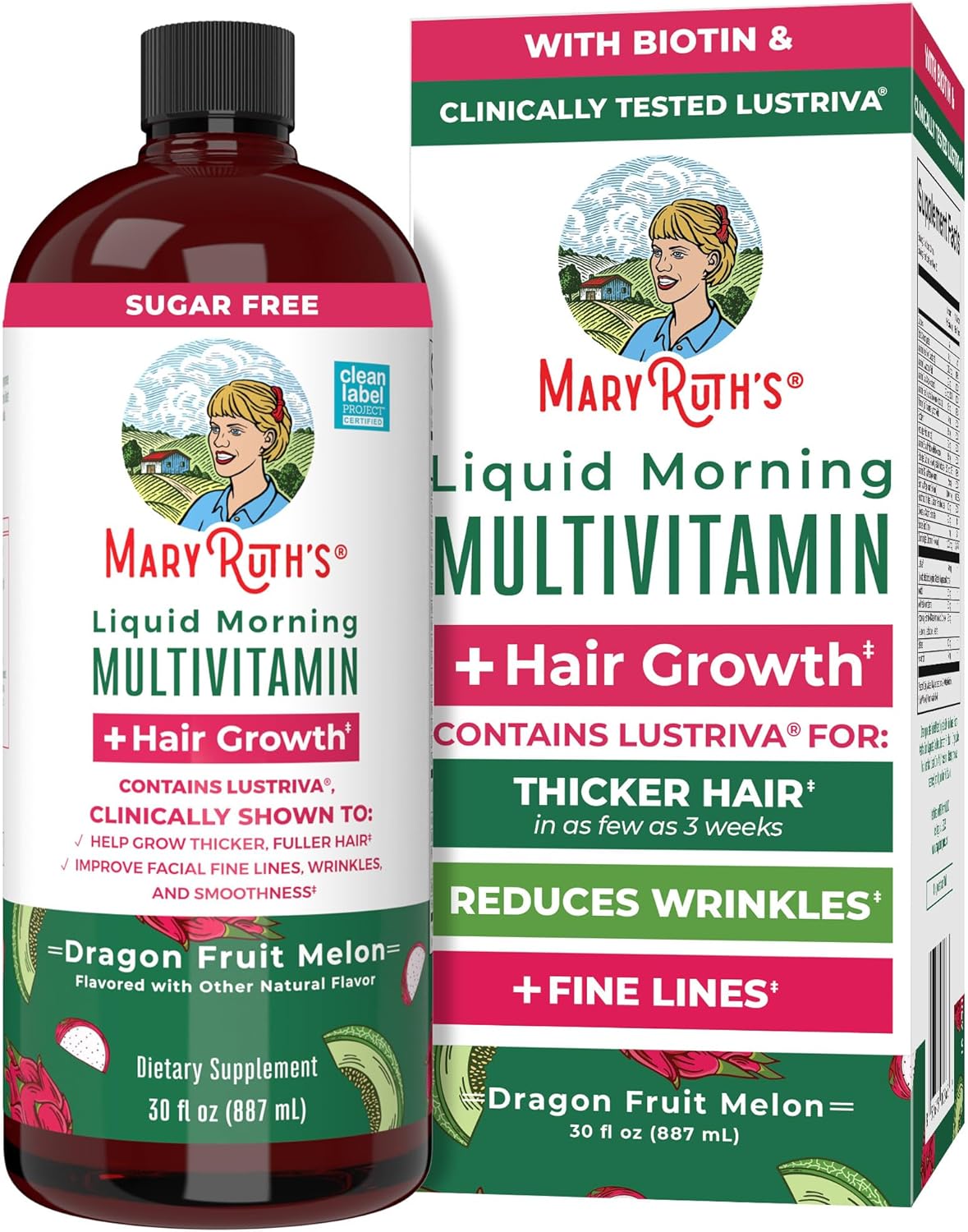 Liquid Multivitamin + Hair Growth - MaryRuth Organics