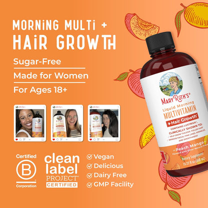 Liquid Multivitamin + Hair Growth - MaryRuth Organics
