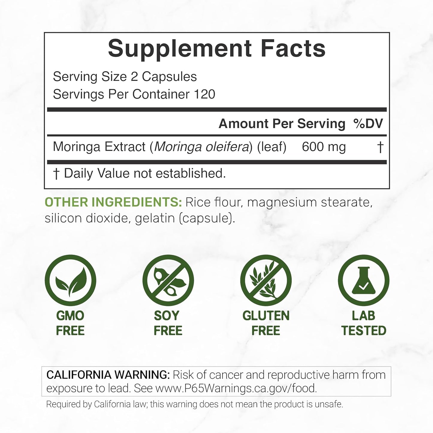 Moringa 600mg - Deal Supplement