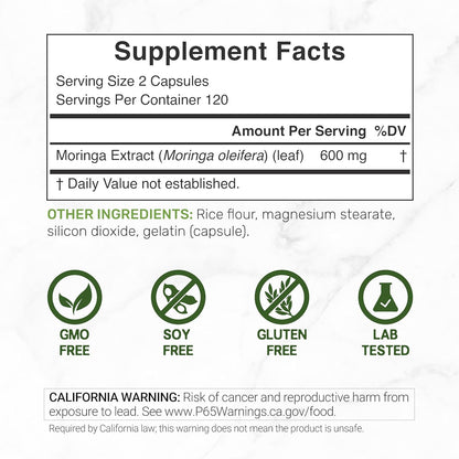 Moringa 600mg - Deal Supplement