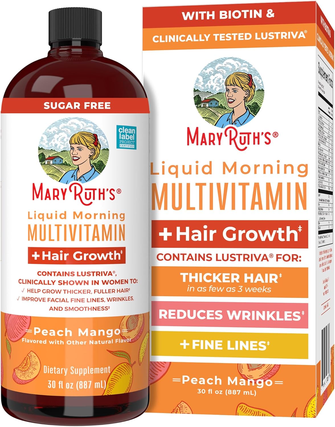 Liquid Multivitamin + Hair Growth - MaryRuth Organics