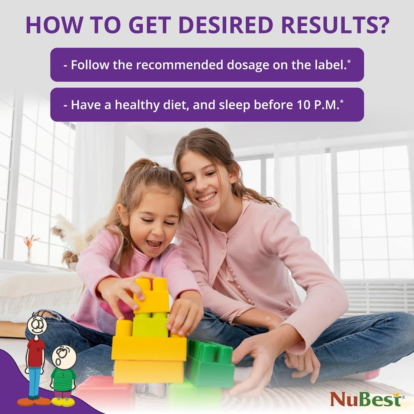 NuBest Tall 2-9 años - Pastillas Masticables