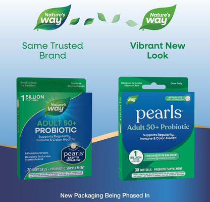 Pearls Adult 50+ Probiotic - Nature's Way