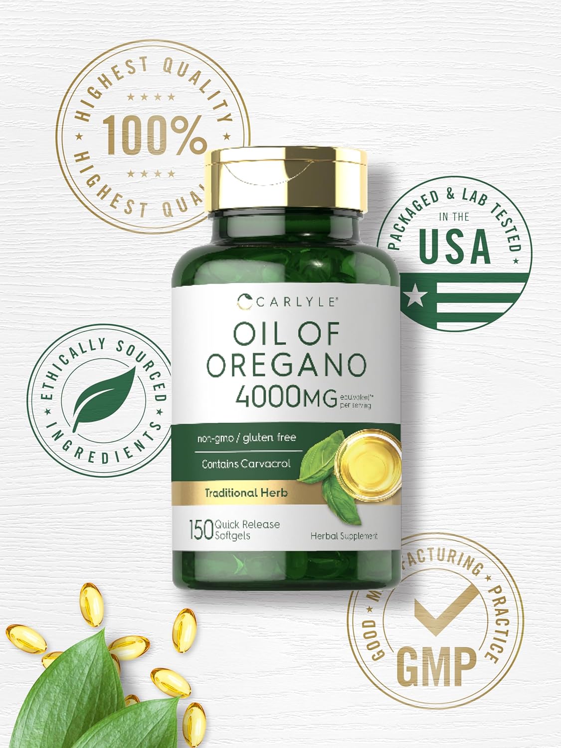 Aceite de Orégano 4000mg - Carlyle