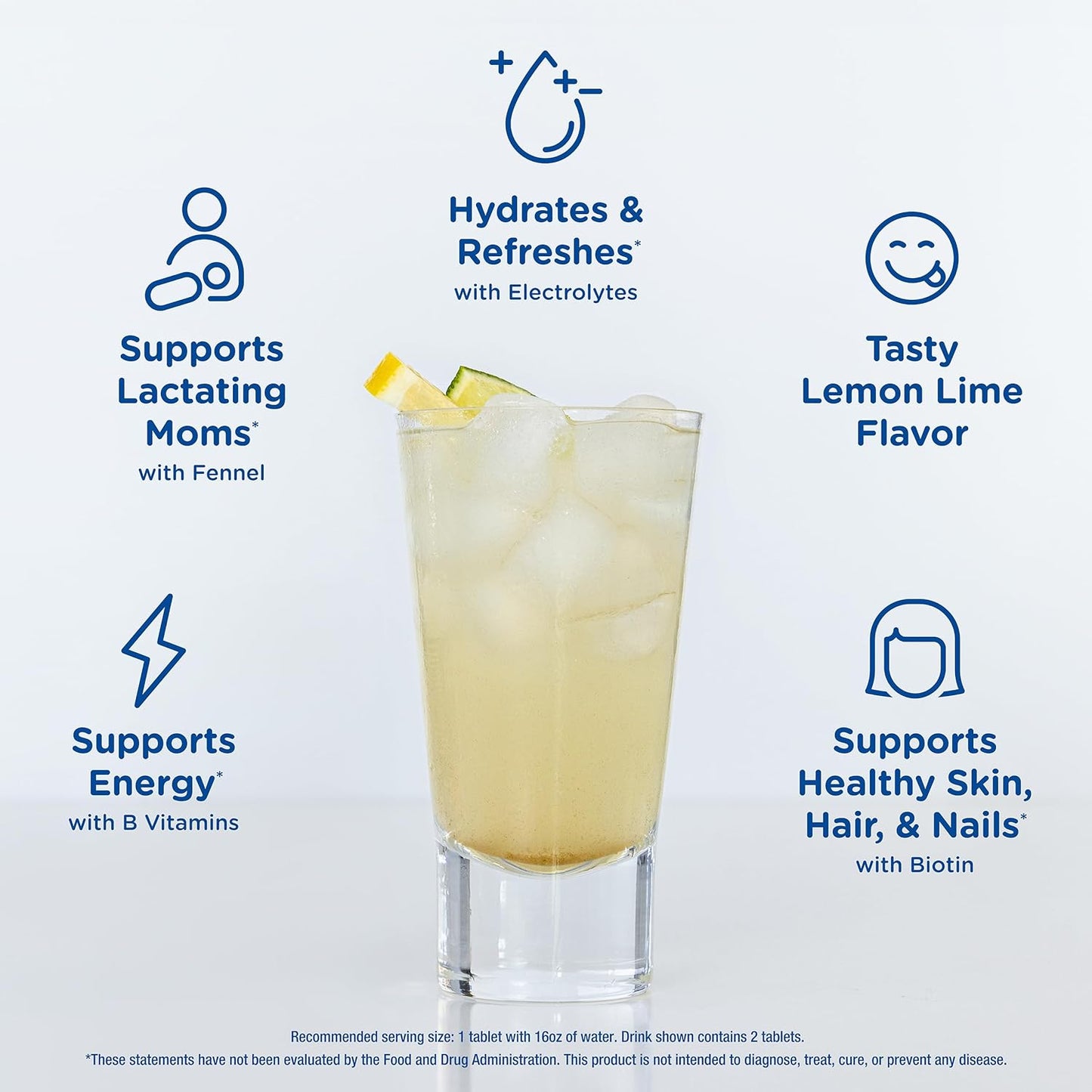 Tabletas de Bebida PostNatal de Hidratación para Lactancia - Mommy's Bliss