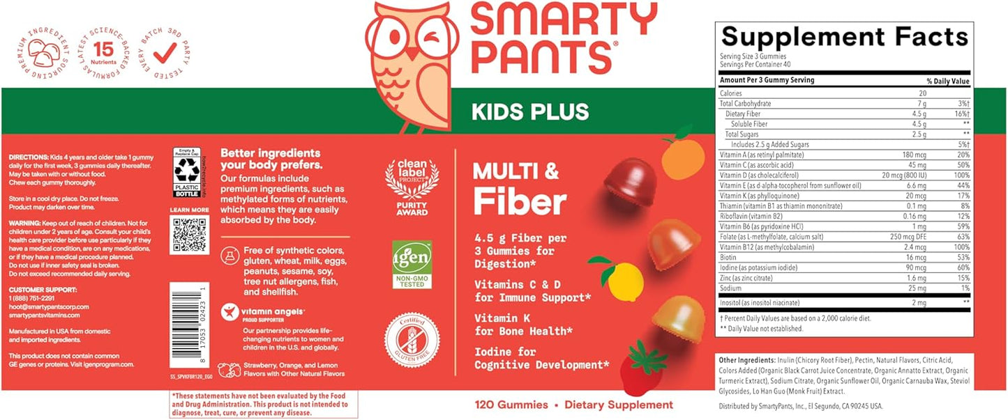 Kids Plus Multi & Fibra - Smarty Pants