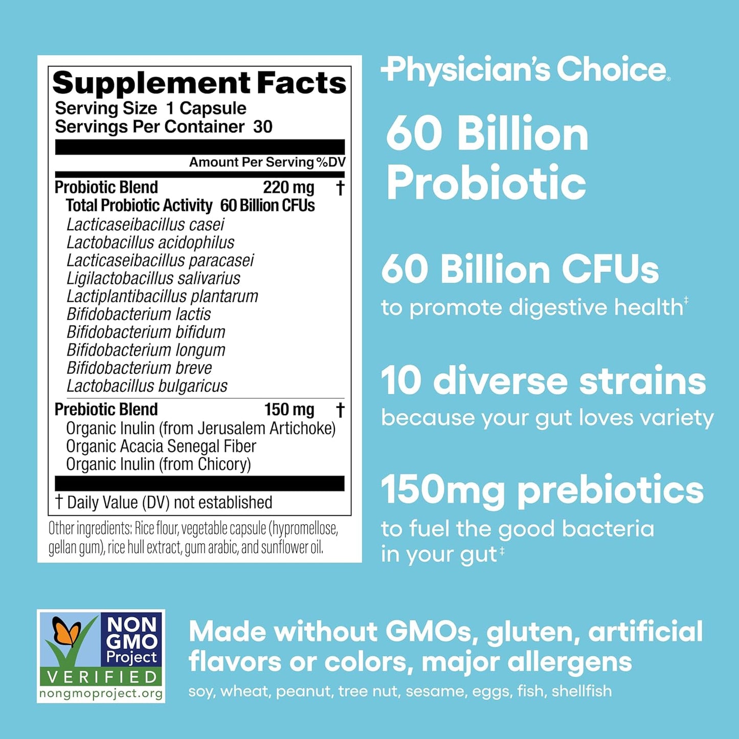 60 Billion Probiotic - Physician's Choice