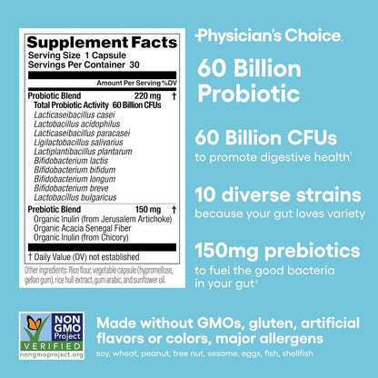 60 Billion Probiotic - Physician's Choice
