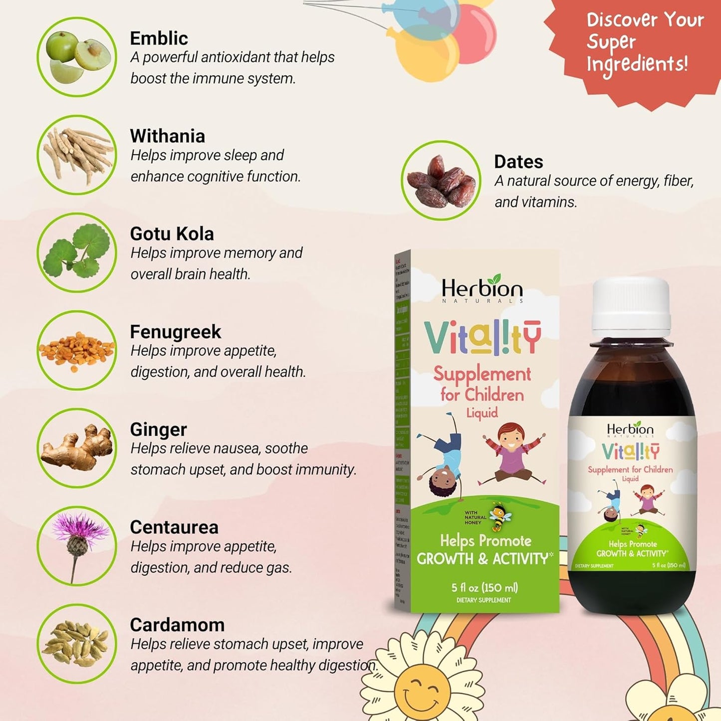 Vitality (Crecimiento y Apetito) - Herbion Naturals