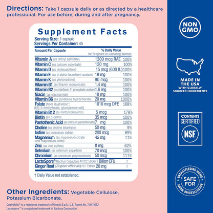 Multivitaminico+Probiótico PreNatal - Mommy's Bliss