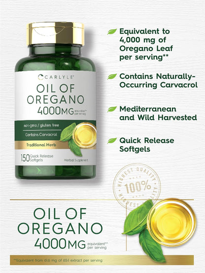 Aceite de Orégano 4000mg - Carlyle