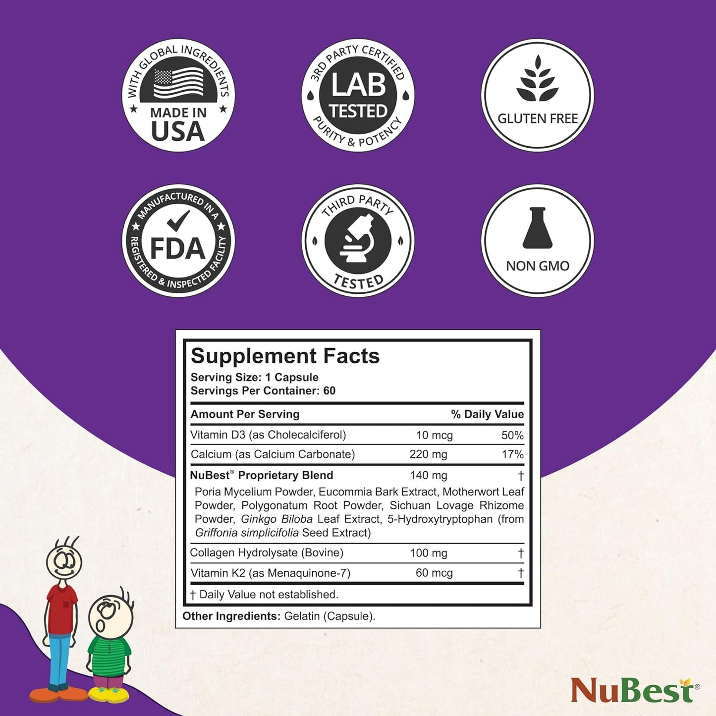 NuBest Tall 10+ - 60 Cápsulas