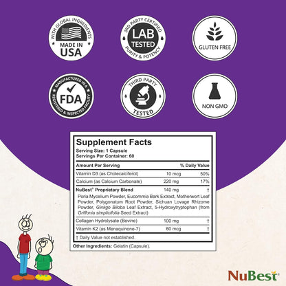 NuBest Tall 10+ - 60 Cápsulas