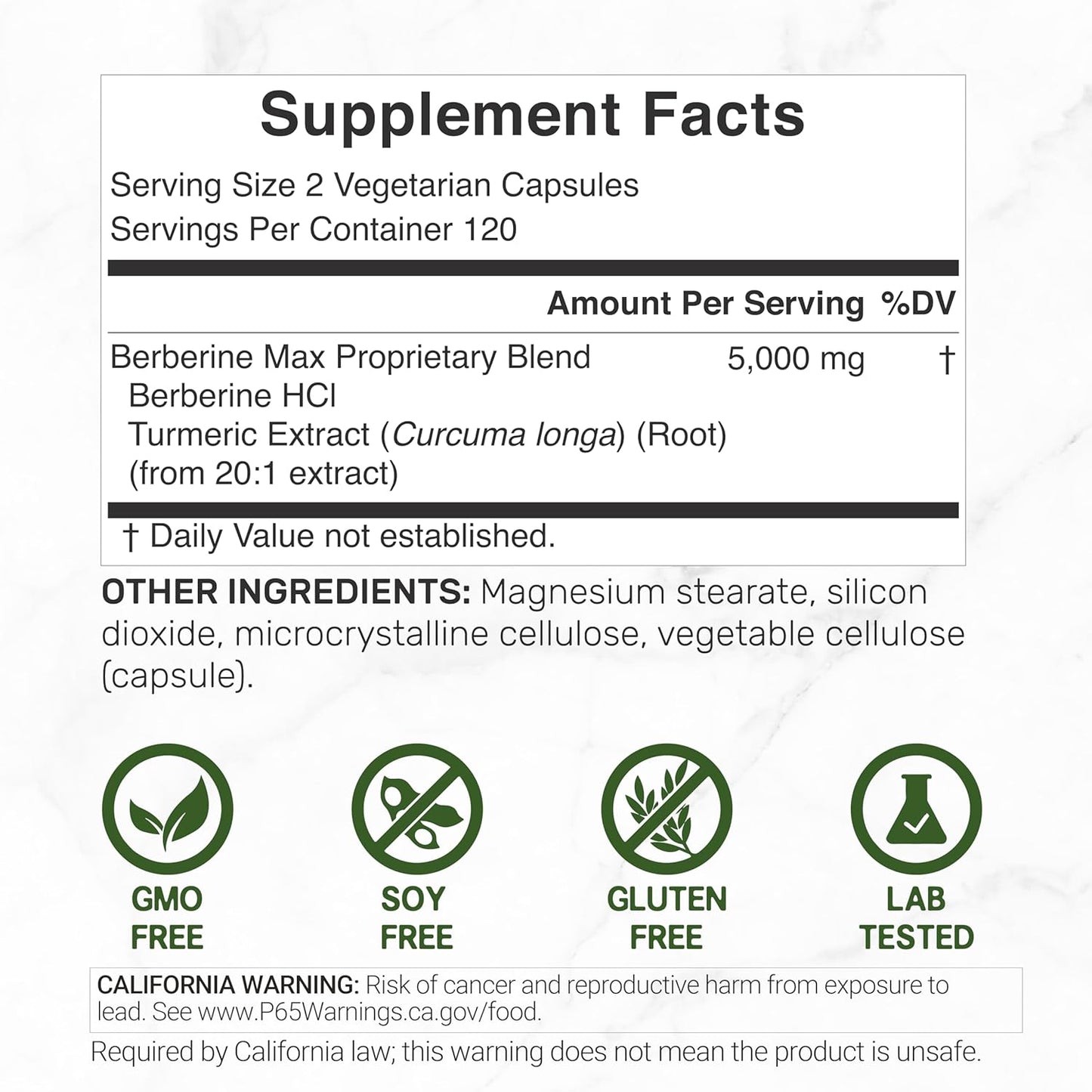 Berberina MAX 5000mg - Deal Supplement