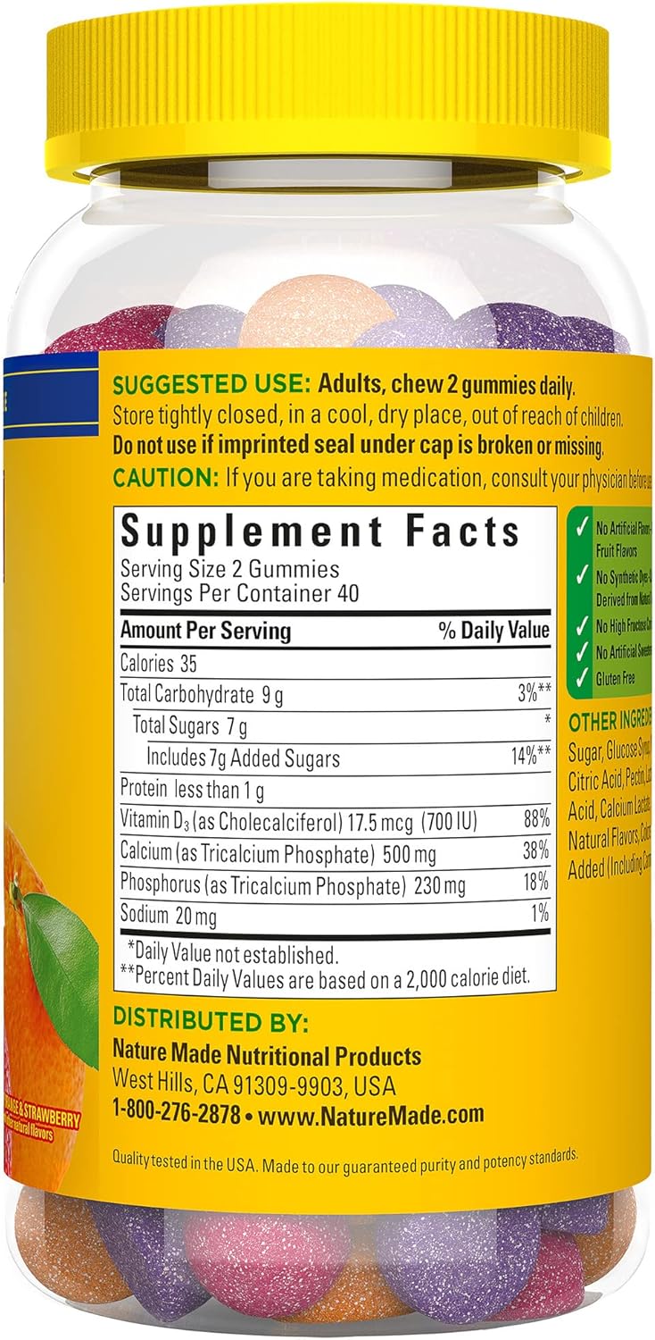 Calcio con D3 500mg - Nature's Made