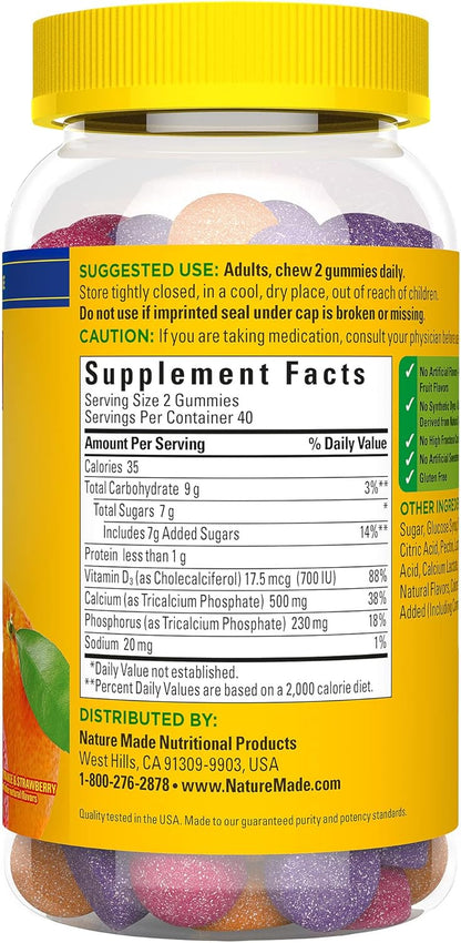 Calcio con D3 500mg - Nature's Made