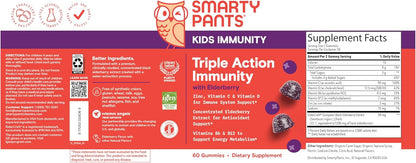 Kids Triple Action Immunity (con Elderberry) - Smarty Pants