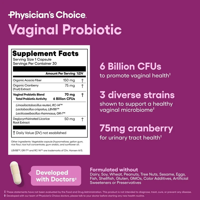 Probiótico Vaginal - Physician's Choice