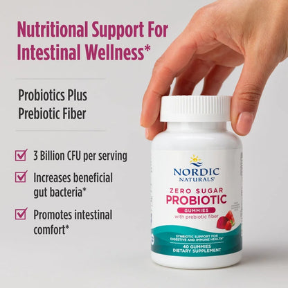Zero Sugar Probiotic Gummies - Nordic Naturals