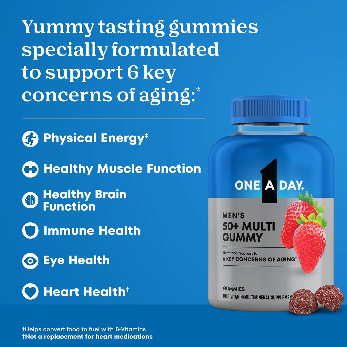 Men's 50+ Multi Gummies - One a Day
