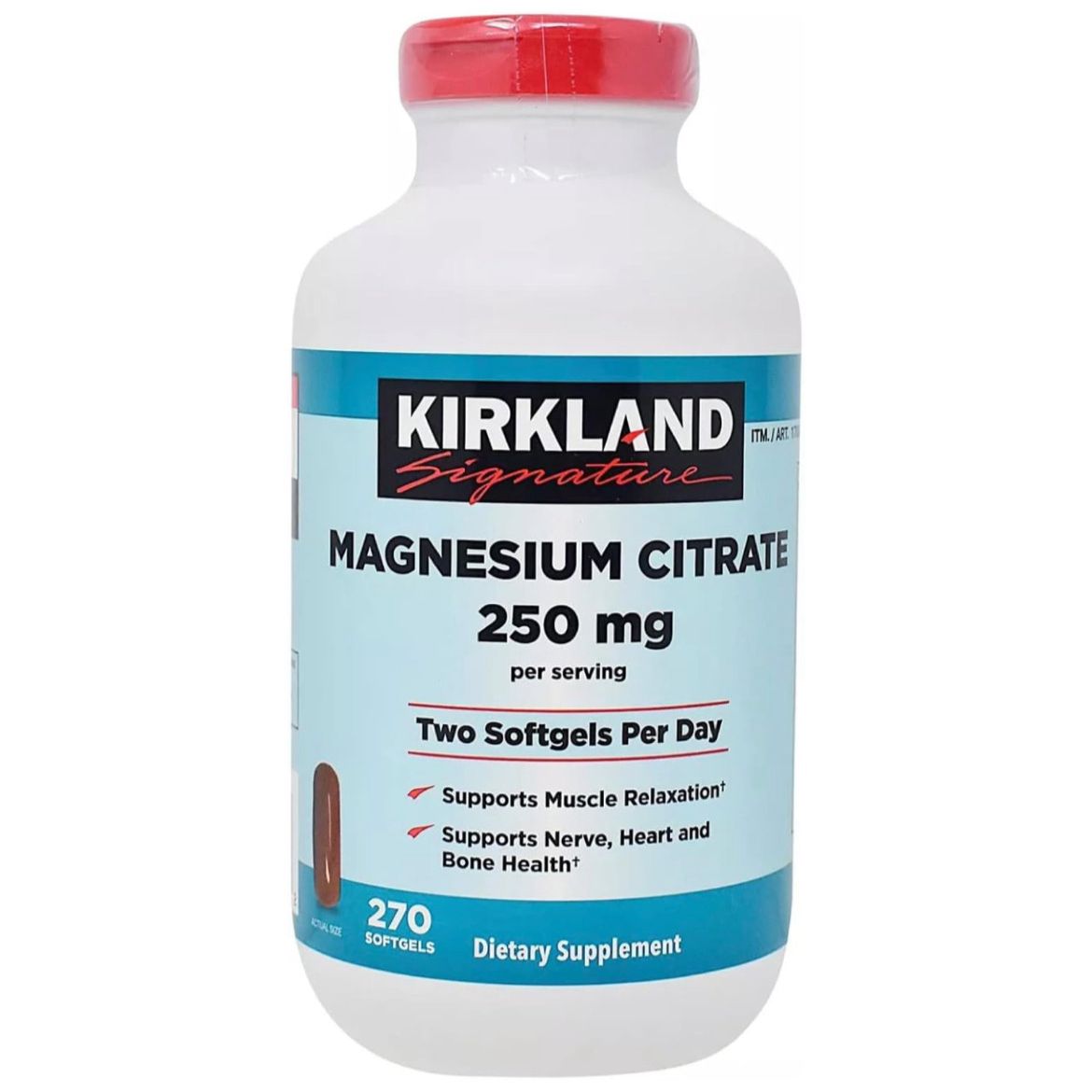 Citrato de Magnesio 250mg - Kirkland
